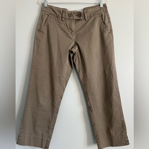 Tommy Hilfiger khaki pants with zipper, button closure and slits - Picture 1 of 8